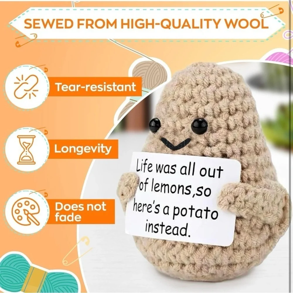 Positively Adorable New Crochet Potato: Your Tiny Companion for Joy & Motivation
